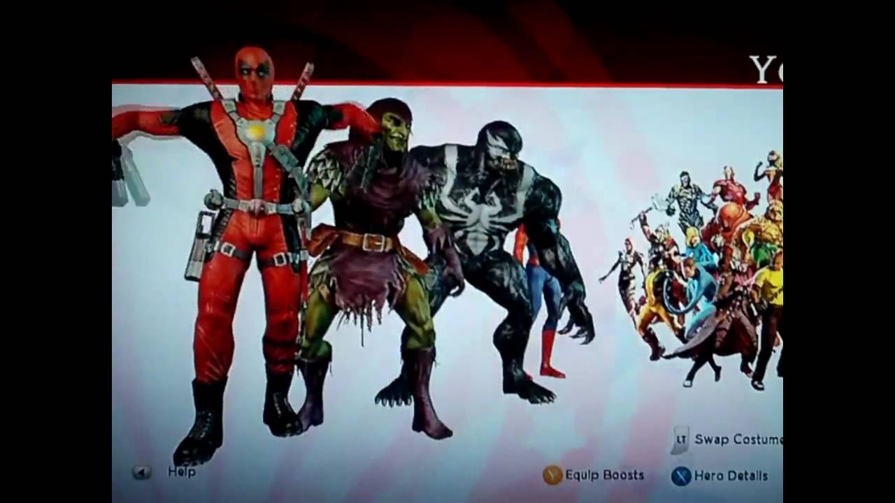 Marvel Ultimate Alliance 2 Characters